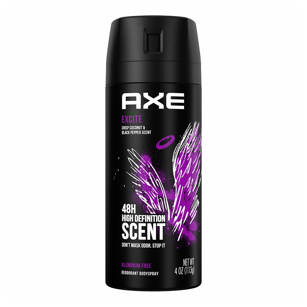Axe Deodorant Body Spray, Excite, 4 Oz